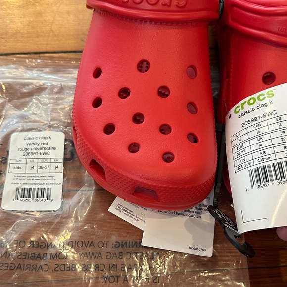 CROCS Kids Varsity Red Shoes - Picture 2 of 3